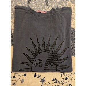 Womens Xiao Pang Zi 90s Style Sun Del Sol Tee shirt Celestial Sun Size L/XL?